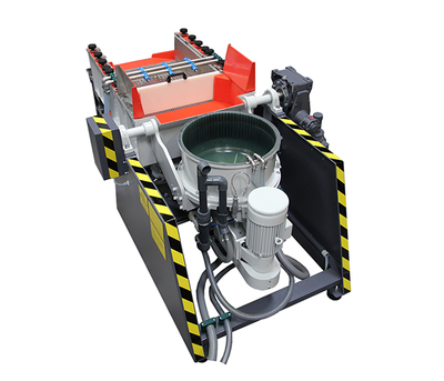 E-systems with automatic processing and large separation screening unit